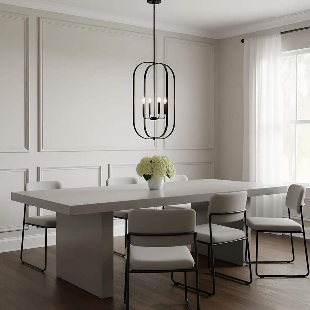 Generation Lighting Loretto 6-Light Midnight Black Transitional