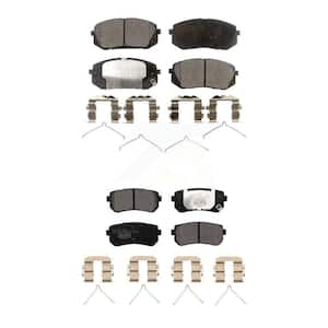 Front Rear Ceramic Brake Pads Kit For Kia Optima Hyundai Sonata KTC-100536