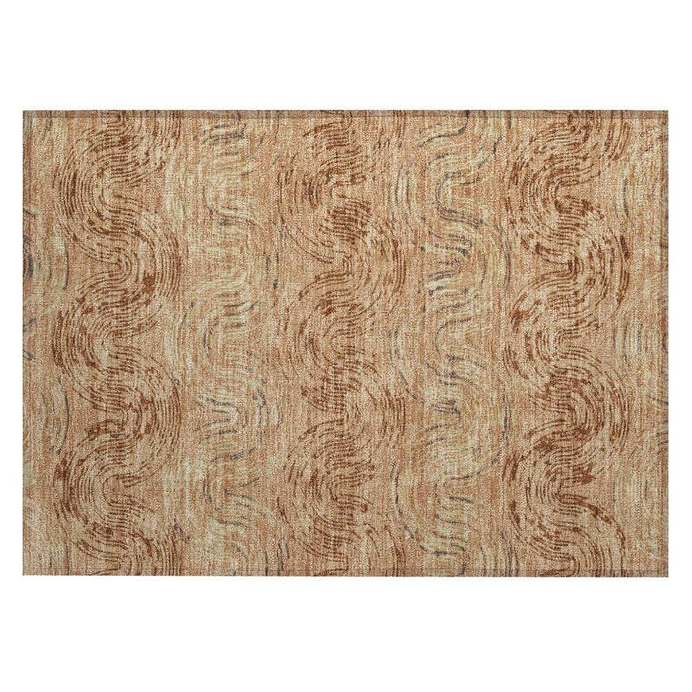 Chantille Machine Washable Indoor/Outdoor Abstract ACN2461 Copper 2 ft. x 3 ft. Accent Rug price history on PriceWatchPro