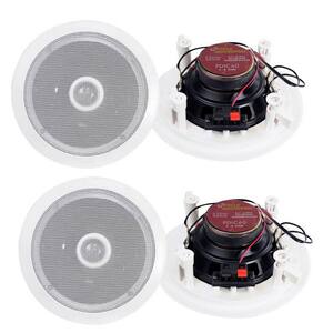 Pyle PWRC82 8 Inch 2 Way Indoor/Outdoor Waterproof Ceiling Speakers, 3 Pack 