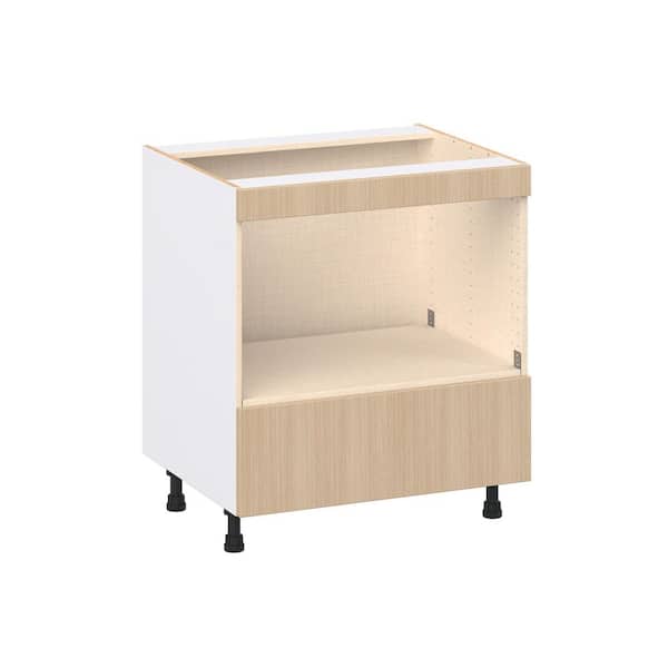 Timberline 30 in. W x 24.5 in. D x 34.5 in. H Assembled Shaker Mircowave Base Kitchen Cabinet in Mojavi Oak