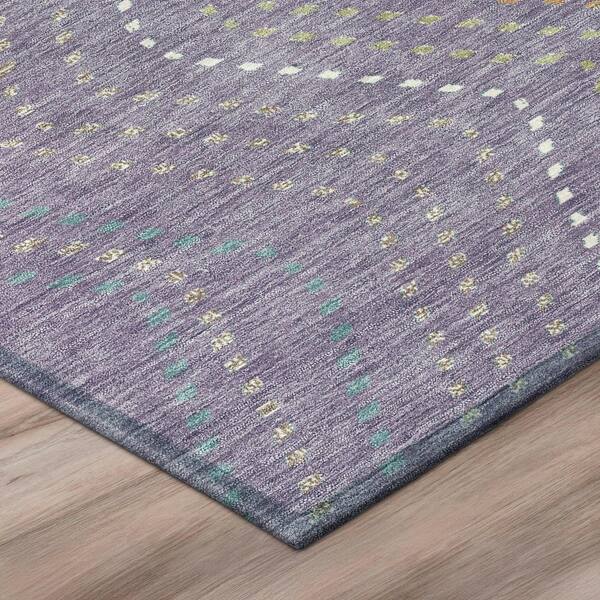 Chantille Machine Washable Indoor/Outdoor Abstract ACN2992 Lilac 3 ft. x 4 ft. Area Rug