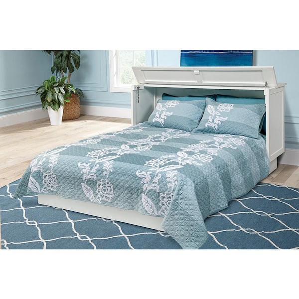 Essex White Queen Size Cabinet Bed