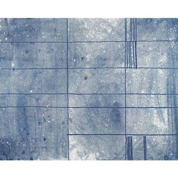 A-Street Prints Panes Blue Wall Mural
