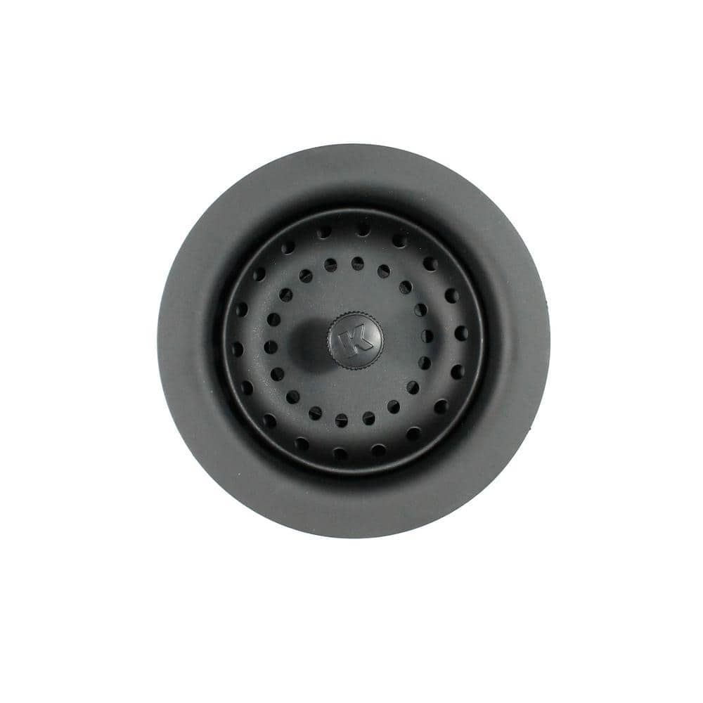 Premium Kitchen Sink Strainer in Black, PST1BL