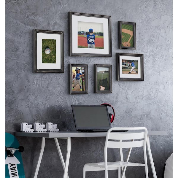 Bordeaux Black Picture Frame (Set of 6)