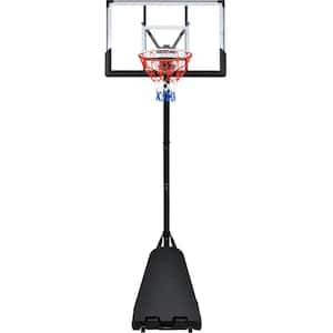 Portable Basketball Hoop System 8-10 ft. Height Adjustable for Youth Adults, Black
