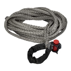 9/16 in. x 50 ft. 13166 lbs. WLL Synthetic Winch Rope Line with Integrated Shackle