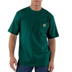 Men's Large North Woods Heather Cotton/Polyester K87 M Loose Fit Heavy Weight Short Sleeve Pocket T-Shirt