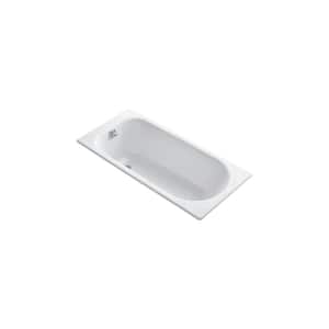 Soissons 59 in. x 27.5 in. Rectangular Soaking Bathtub with Reversible Drain in White