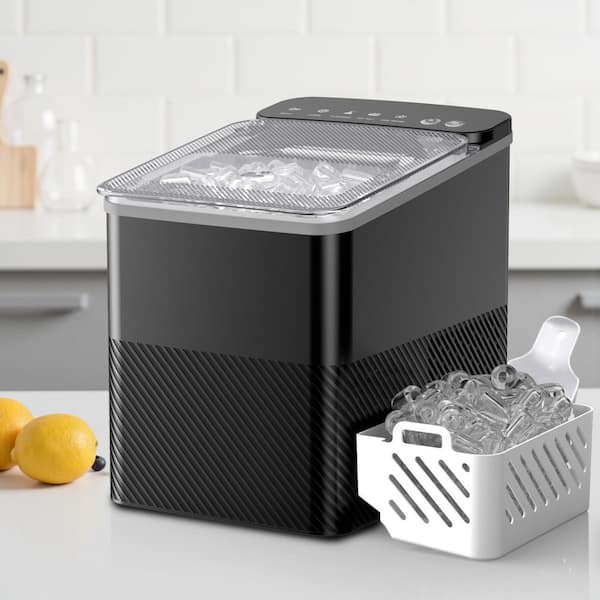 SIMZLIFE 8.74 in. 26.5lb./24H Bullet Ice Countertop Portable