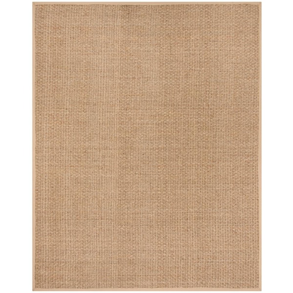 SAFAVIEH Natural Fiber Natural/Beige 8 ft. x 10 ft. Border Woven Area Rug