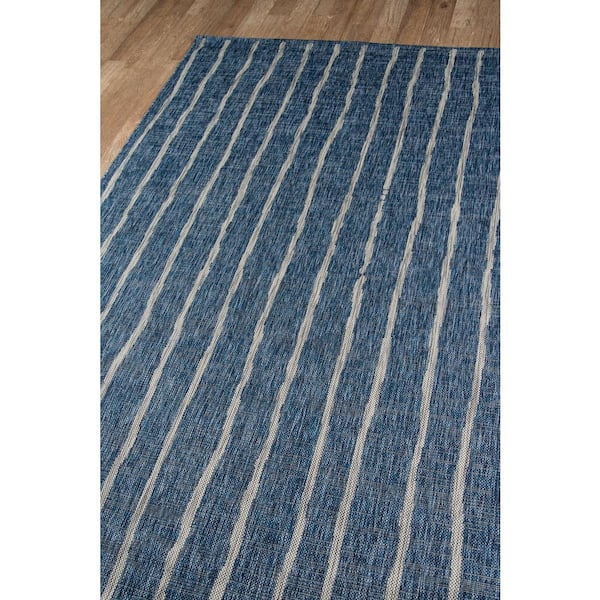 Sicily Blue 5 ft. 3 in. x 7 ft. 6 in. Indoor/Outdoor Area Rug