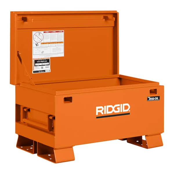 RIDGID 32 in. W x 19 in. D x 18.25 in. H Portable Storage Chest Jobsite Box  32R-OS - The Home Depot