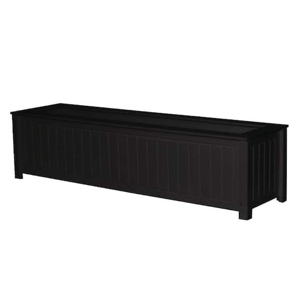 Eagle One North Hampton 48 in. x 12 in. Black Recycled Plastic Commercial Grade Planter Box