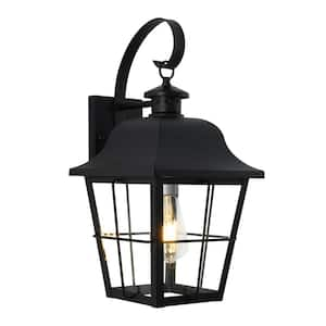 Jatoba 18.66 in. Black Sconce Wall Outdoor with 1 E26 Light Bulb type 6-Watt Included