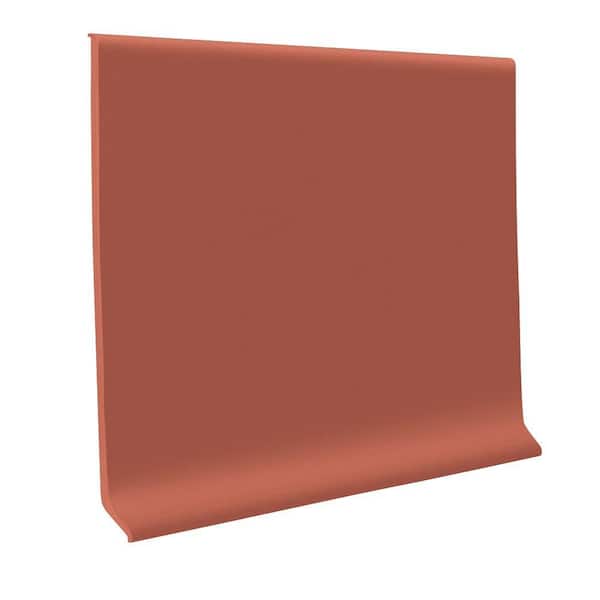Unbranded Pinnacle Rubber Brick 4 in. x 48 in. x 1/8 in. Wall Cove Base (30-Pieces)