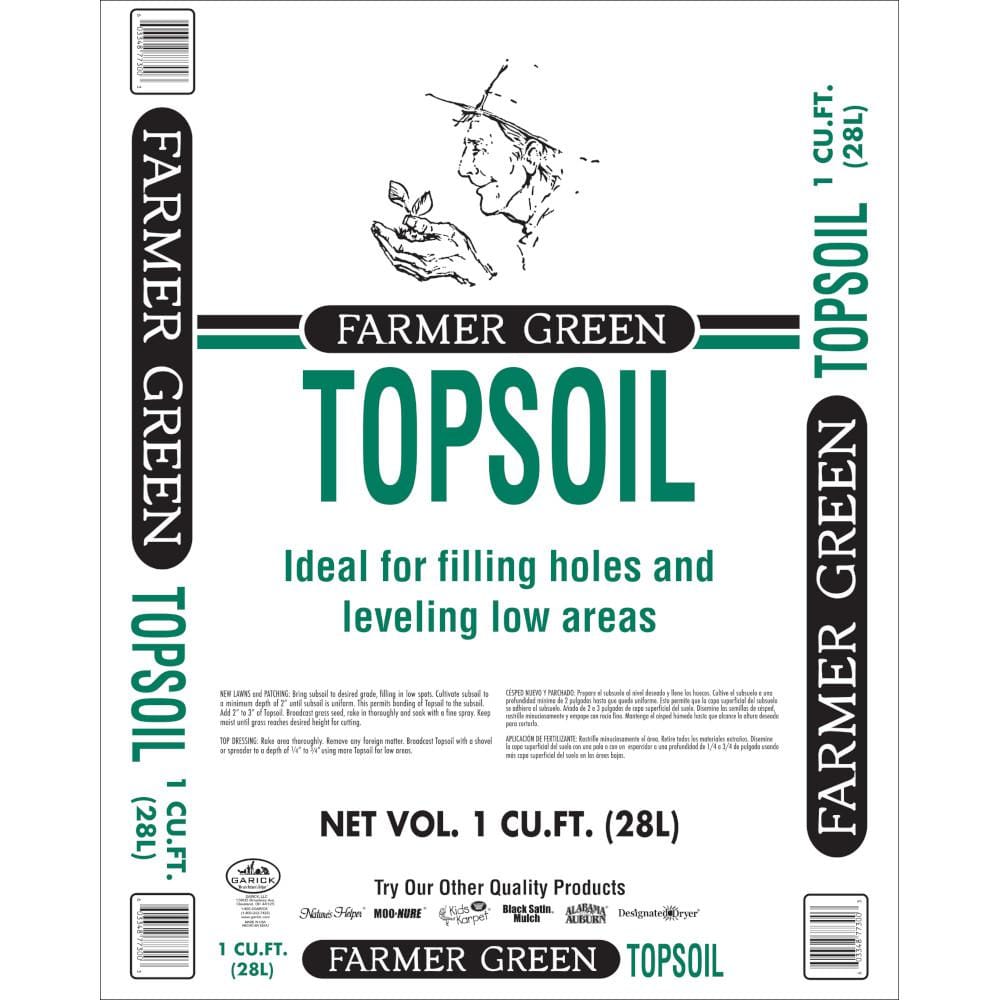 Farmer Green 1 Cu. Ft. Topsoil BG1CFTSFG - The Home Depot