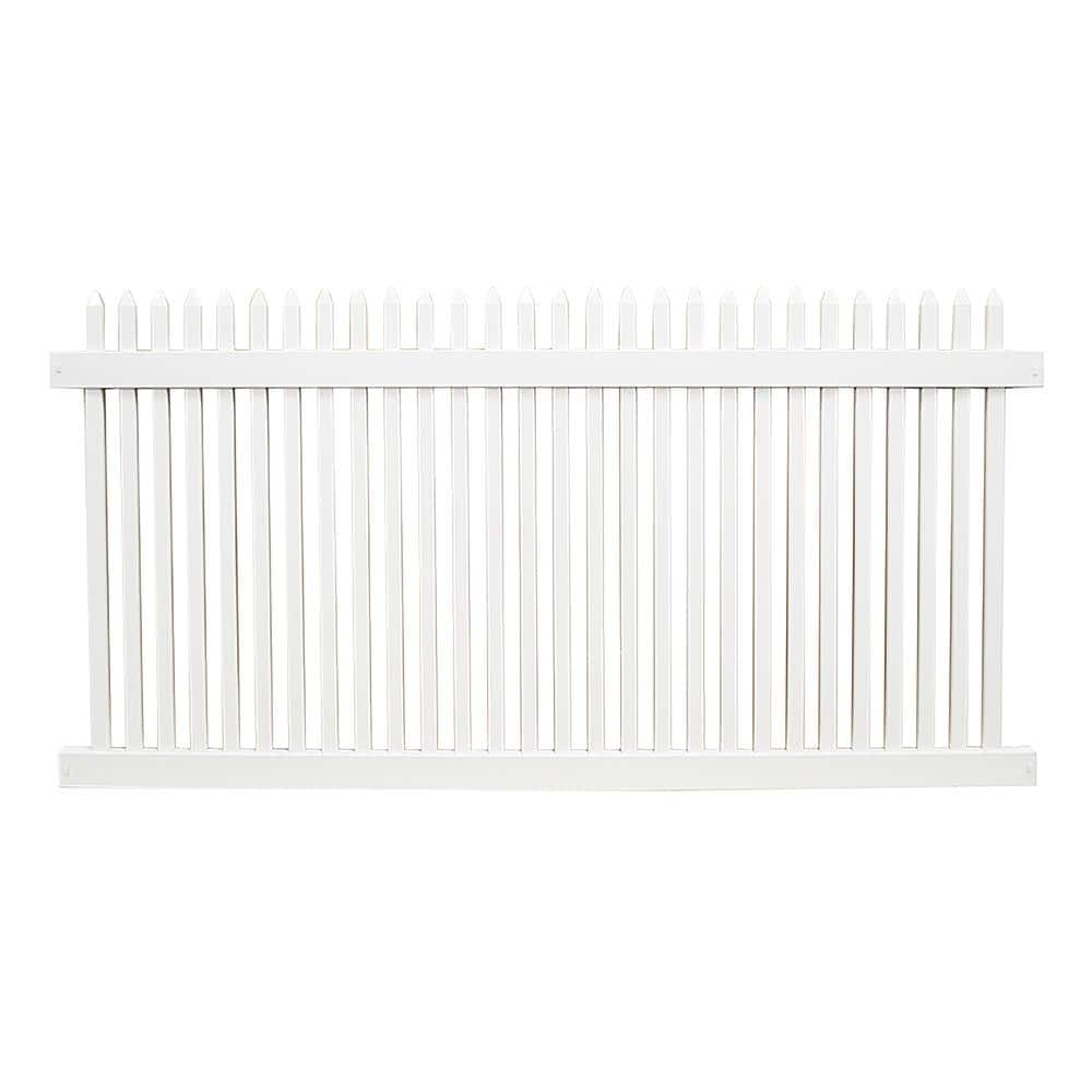 Hartford 3 ft. H x 6 ft. W White Vinyl Picket Fence Panel Kit price history on PriceWatchPro