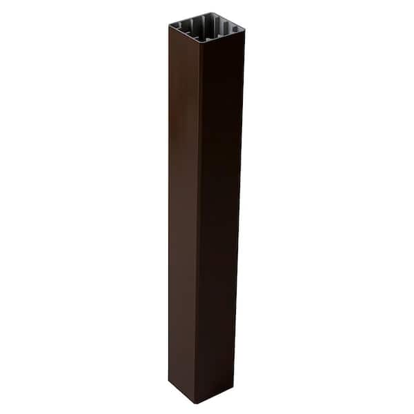 Fiberon CountrySide 5 in. x 5 in. x 108 in. Simply Brown Capped Composite Beveled Post Sleeve