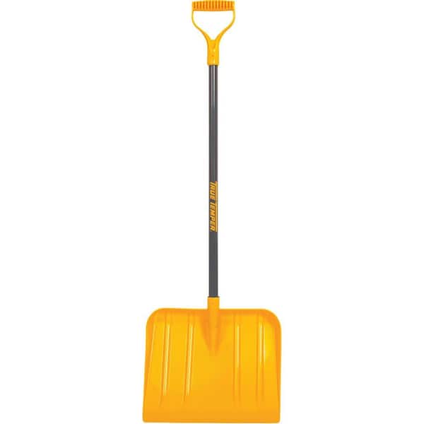 True Temper Lightweight 21 in. Plastic Handle and Plastic Blade D-Grip Snow Shovel for Kids