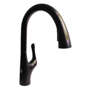 Chelsea Single Handle Touchless Pull Down Sprayer Kitchen Faucet in Matte Black