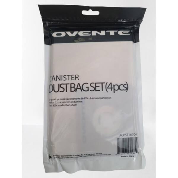 4-piece Compact Ultra-Filtration Dust Disposal Bags and 1-piece HEPA Filter Replacement Bundle for ST1600 Series Vacuum