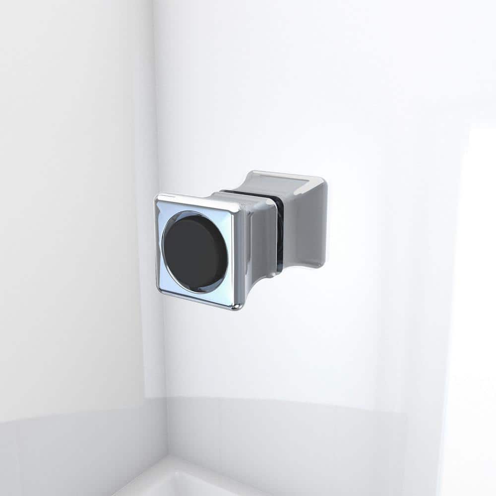 Aqua-Q Fold 36" x 58" Frameless Chrome Bi-Fold Tub Door