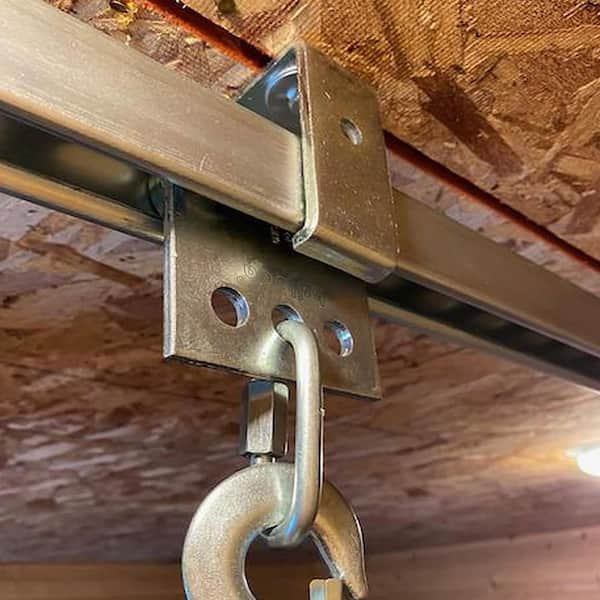 1-5/8 in. Zinc-Plated Steel, Strut Channel 4-Wheel Trolley Assembly for 1-5/8 in., Silver