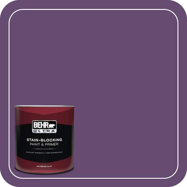 BEHR ULTRA 1 qt. #S-G-670 Deep Violet Flat Exterior Paint & Primer
