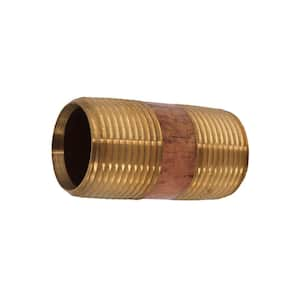 3/4 in. x 1-1/2 in. Red Brass Nipple