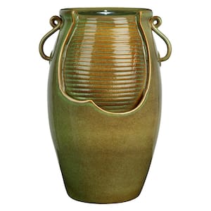 Ceramic Rippling Jar Ceramic Garden Fountain