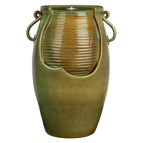 Design Toscano Ceramic Rippling Jar Ceramic Garden Fountain
