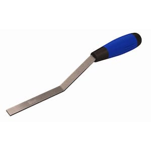 4-5/16 in. x 1/4 in. Square End Stiff Carbon Steel Caulking/Tuck Pointer Trowel - Comfort Grip Handle