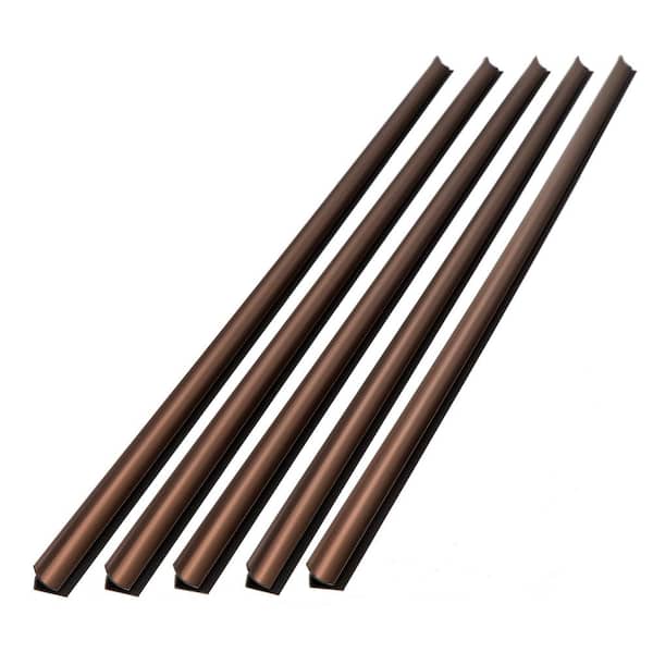Fasade 47 in. Oil Rubbed Bronze Vinyl Large Profile Inside Corner Trim (5-Pack)