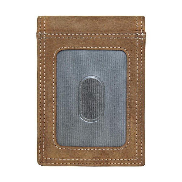 Wolverine Rugged Full Grain Leather Front Pocket Wallet in Brown