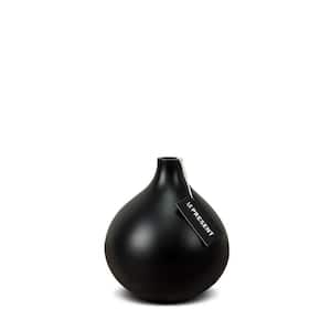 Dame Ceramic Vase In Black Matte 5.9 in. Height