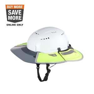 BOLT Tinted Brim Yellow High Visibility Visor with 360-Degree UV Protection