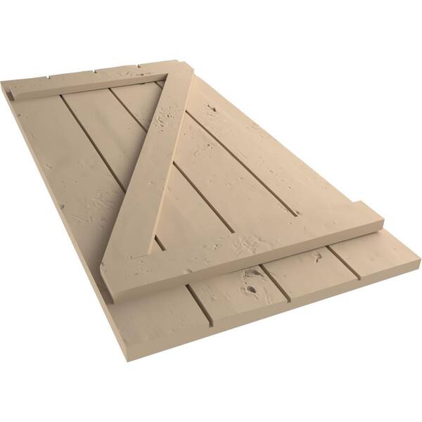 Ekena Millwork 22 in. x 88 in. Timberthane Polyurethane 4-Board