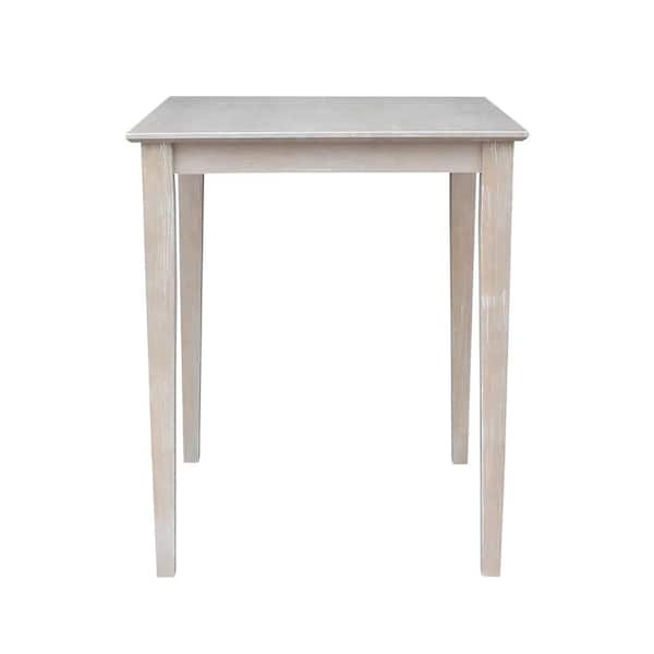 International Concepts Weathered Taupe Gray 30" Square Counter-height Table