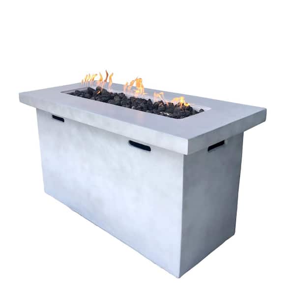 Mondawe 42 in. W 50,000 BTU Rectangle Outdoor Propane Gas Fire Pit