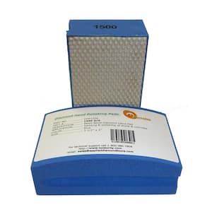 1500-Grit Diamond Hand Polishing Pads Block Type