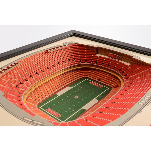 StadiumViews Las Vegas Raiders Youthefan Brown Floater Frame 19.5-in H x  25.5-in W Sports 3D Art in the Wall Art department at