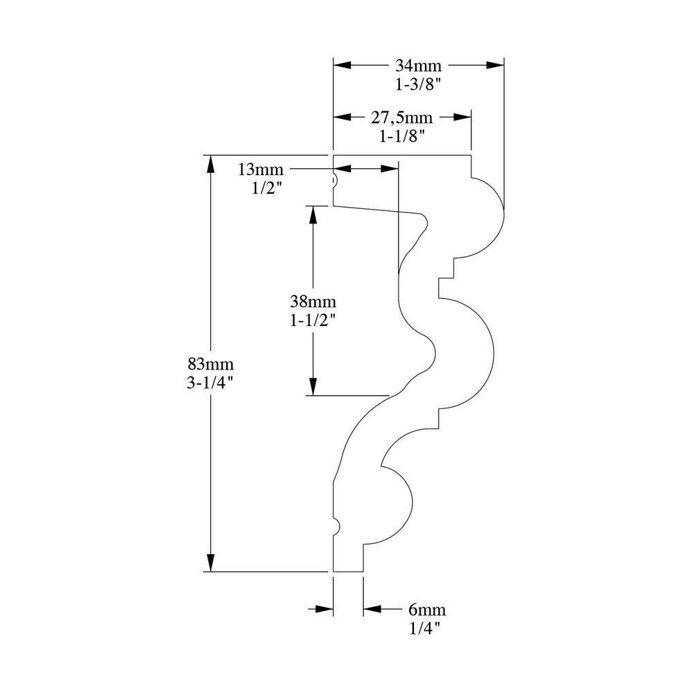 Primed White Polyurethane Panel Moulding Set