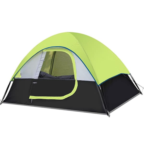 Camping Tent 7 ft. x 5 ft. Fluorescent Green 2 Person