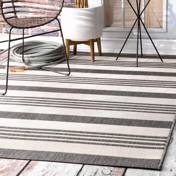 Robin Beige 8 ft. 6 in. x 12 ft. Indoor/Outdoor Patio Area Rug