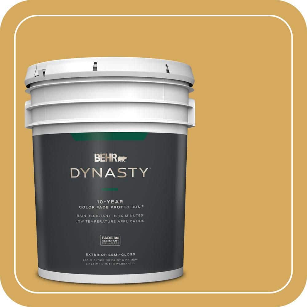 5 gal. #340D-5 Galley Gold Semi-Gloss Exterior Stain-Blocking Paint & Primer price history on PriceWatchPro