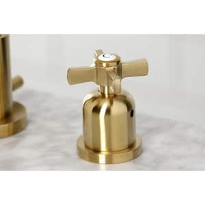 Millennium 8 in. Widespread 2-Handle Bathroom Faucet in Brushed Brass