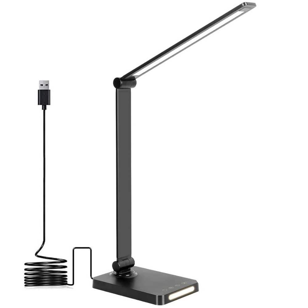 LED Desk Lamp with USB Ports Touch Control 5 Color Modes 3 Brightness Levels Small Night Light Black price history on PriceWatchPro