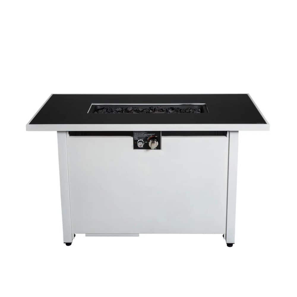 "43"" Metal Rectangular Fire Pit – Outdoor Patio Heating Table" price history on PriceWatchPro